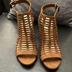 Caramel colored stylish shoes